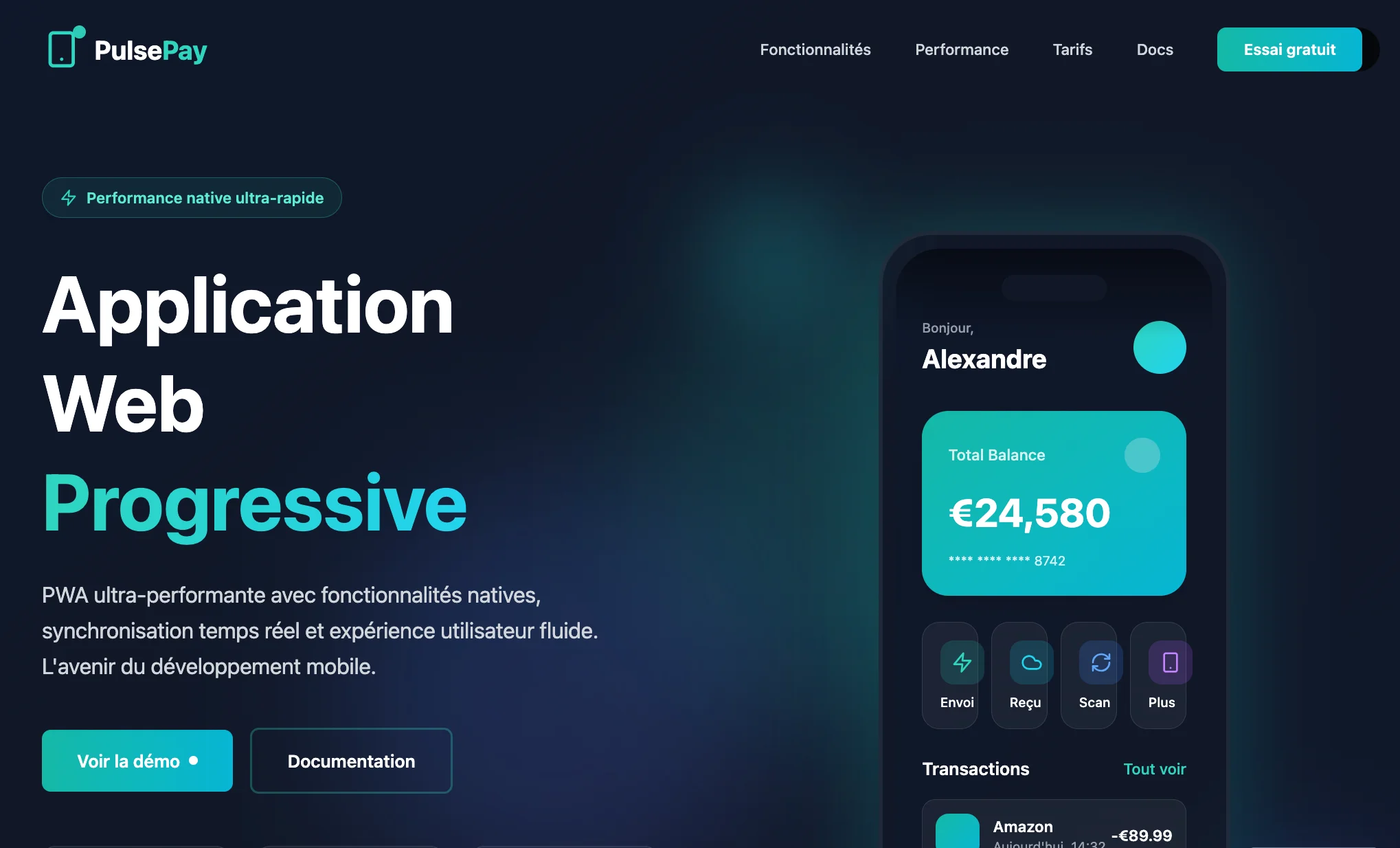 Application Web Fintech